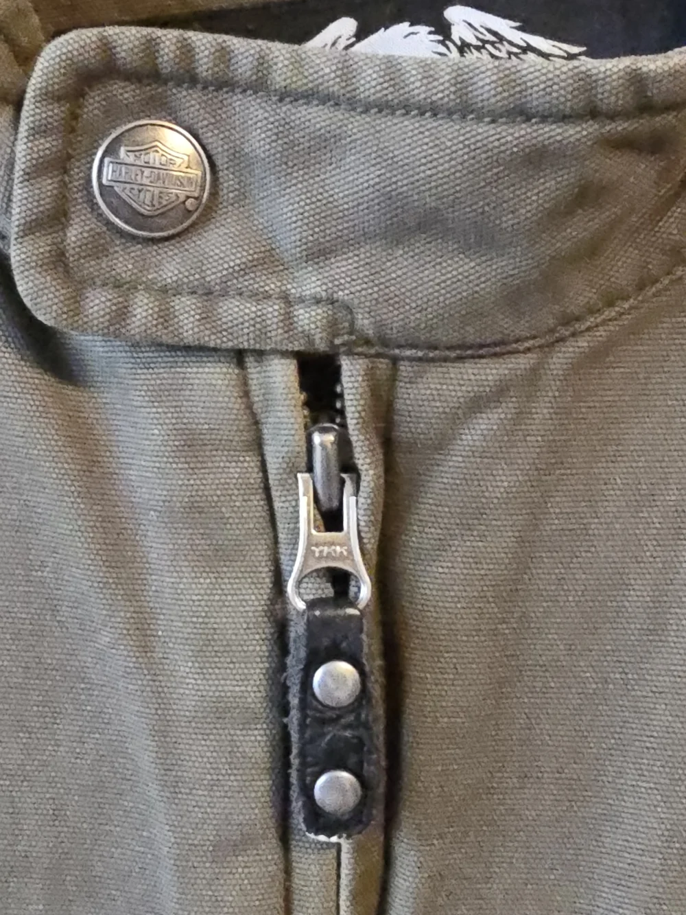 Harley-Davidson Men’s XL/tall army Green Utility Jacket W/hoodie